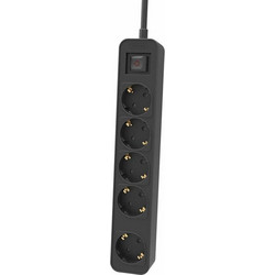 Πολύπριζο για Πρίζες 5 Θέσεων με Διακόπτη Philips CHP2154B/10