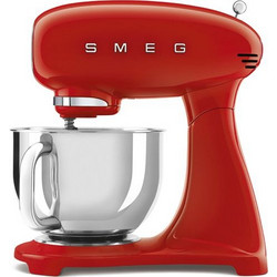 Smeg SMF03 Red Κουζινομηχανή 800W με Ανοξείδωτο Κάδο 4.8lt