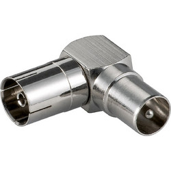 Adapter IEC (TV) αρσ. σε IEC (TV) θηλ. (ορθής γωνίας)