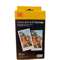 KODAK PAPER & CARTIDGE 4PASS FOR MINI SHOT 2 RETRO 2.1' X 3.4' (30pcs pack)