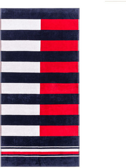 Tommy Hilfiger Coastal Πετσέτα Θαλάσσης Πολύχρωμη 90x180cm