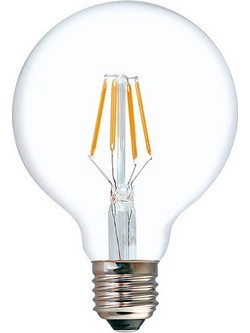Λαμπτήρας LED G80 Bulb pakoworld 4W E27 3000K 200-220V clear