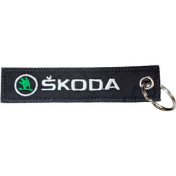 Υφασμάτινο μπρελόκ SKODA με κέντημα FLAT