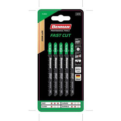 Benman Πριονολάμες Σέγας Ξύλου Fast Cut 100mm 5τμχ T144D 71850