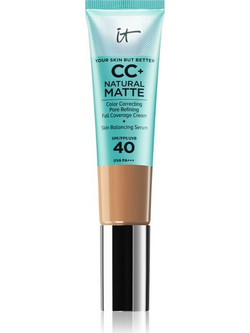 It Cosmetics Your Skin But Better CC+ Natural Matte CC Neutral Tan Liquid Make Up SPF40 32ml