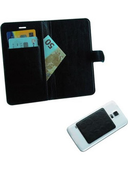 Θήκη Volte-Tel Leather Line Book 3m Magnet έως 6.3 - Μαύρο