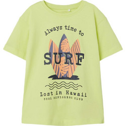 Name It Παιδικό T-Shirt Κοντομάνικο Lime 13202876
