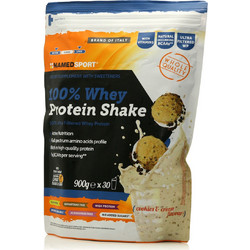 NamedSport 100% Whey Protein Shake Cookies & Cream Πρωτεΐνη Ορού Γάλακτος Χωρίς Γλουτένη 900gr