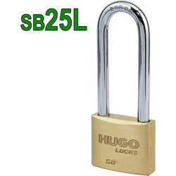 HUGO 60272 Λουκέτο Ορειχάλκινο Μακρύλαιμο SB25L Με 3 Κλειδιά
