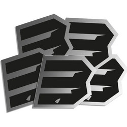 ΑΥΤΟΚΟΛΛΗΤΑ ΜΗΧΑΝΗΣ MOTOCROSS & ENDURO RACING Νo. 3 ΜΑΥΡΟ - ΑΣΗΜΙ UFO AD02481-KS3
