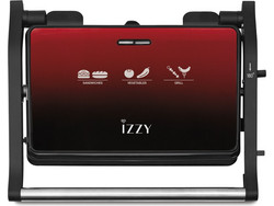 Izzy IZ-2022 Τοστιέρα Γκριλιέρα για 2 Τοστ 1000W Ombre Red