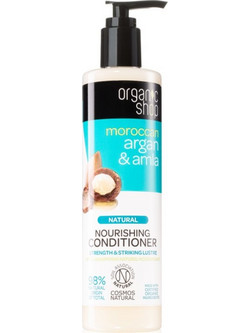 Natura Siberica Organic Shop Moroccan Argan & Amla Φυτικό Conditioner για Επανόρθωση για Ταλαιπωρημένα Μαλλιά 280ml
