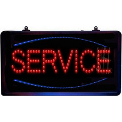 Service Κυλιόμενη Πινακίδα LED Διπλής Όψης SDS-8816 48x25cm Κόκκινο / Μπλε - OEM