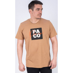 Κοντομάνικη Μπλούζα T-Shirt Paco & CO 2531037 CAMEL
