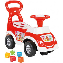 Pilsan My Cute First Shape Sorter Car Περπατούρα Ride On Αυτοκινητάκι 18m+ Κόκκινη