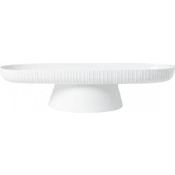 Πιατέλα Σερβιρίσματος Wedding RD0017750 Με Πόδι 19x14,5x9cm White Raeder Πορσελάνη
