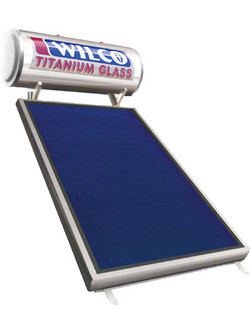 Wilco Ηλιακός Θερμοσίφωνας 160lt 2.3m² Glass Διπλής Ενέργειας