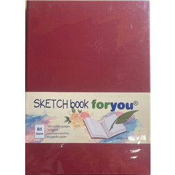 For You - Sketch Book B5 18.5 x 25.5 cm 80 Φύλλα, Red 43384