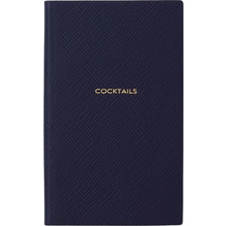 Σημειωματάριο Smythson Cocktails Leather Notebook Navy