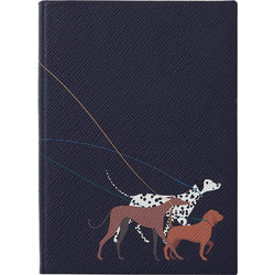 Σημειωματάριο Smythson Dalmatian Soho Leather Notebook
