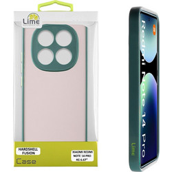 Lime Successories Lime Θηκη Xiaomi Redmi Note 14 Pro 4G 6.67'' Hardshell Fusion Full Camera Protection Green With Yellow KEYS