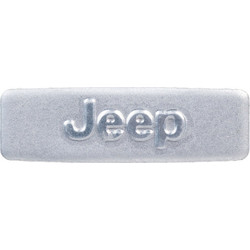 Aυτοκόλλητο - logo για κέλυφος κλειδιού JEEP 8 x 26 mm αλουμινένιο