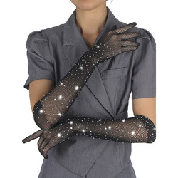 SUBBLIME - 957469SHINE TRANSPARENT GLOVES BLACK