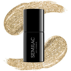 Semilac UV Hybrid 037 Gold Disco Ημιμόνιμο Βερνίκι Νυχιών 7ml