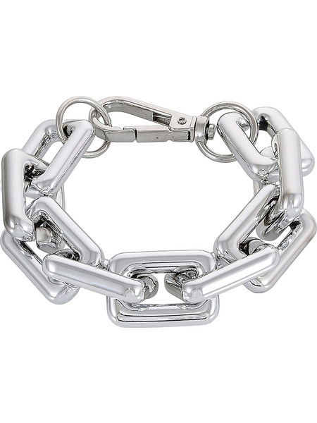 Ghetto Thick Chain Exaggerated Cuban Style Βραχιόλι Αλυσίδα Ασημί