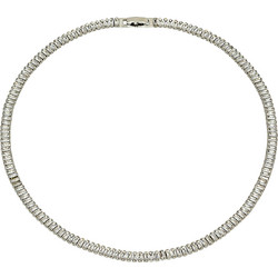 Ghetto ZC Square Iced Short Stainless Steel Necklace
