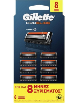Gillette Fusion 5 Proglide Ανταλλακτικά Ξυραφάκια με 5 Λεπίδες & Λιπαντική Ταινία 8τμχ
