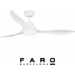 Faro Barcelona Polaris 33346 Ανεμιστήρας Οροφής 132cm 35W με Φως & Τηλεχειριστήριο Λευκός
