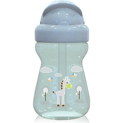 Lorelli Εκπαιδευτικό Κύπελλο με Καλαμάκι Sport Animals Mint 325ml