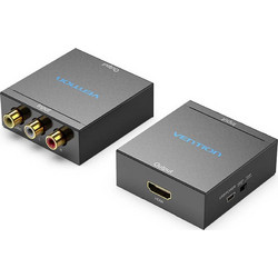 HDMI Αντάπτορας Vention to RCA Metal Type Black (AEFB0)