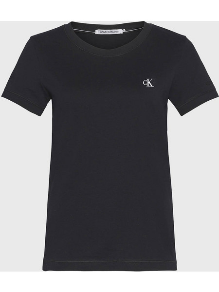 CALVIN KLEIN JEANS CK EMBROIDERY SLIM TEE J20J212883-BAE Black
