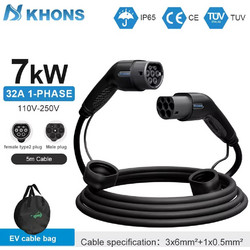 Khons KH7K3215M 7kW Μονοφασικό Type 2 - Type 2 5m