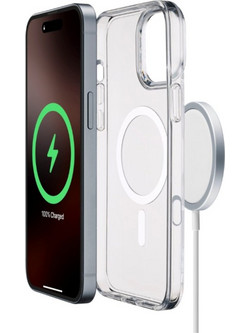 CELLULAR LINE 482847 Μαγνητική Θήκη Κινητού για Magsafe Φορτιστή iPhone 16 Pro Διαφανής GLOSSMAGIPH16PROT