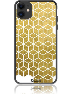 Gold Cubes Θήκη Κινητού Σχέδιο 50038 - iPhone, iPhone 11, Soft TPU Case
