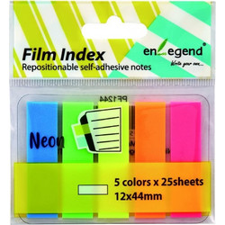 Enlegend Σελιδοδείκτες Φωσφορούχοι 5Χ12Χ44mm 125Φύλλα (ENL-PF1244) (ENLPF1244)