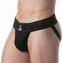Leader Sports Mesh Jockstrap Black