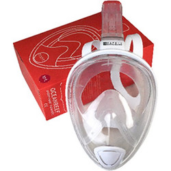 Ocean Reef Aria L/XL Μάσκα Θαλάσσης Full Face Λευκή Πορτοκαλί