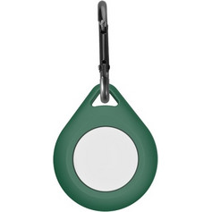 Θήκη σιλικόνης για AirTag Water Drop με γάντζο ασφαλείας Green