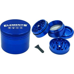 Elements Grinder Τρίφτης Μπλε Medium 55mm Aluminium - 4 Parts