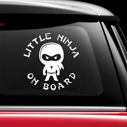 Little Ninja on board 2 Αυτοκόλλητο αυτοκινήτου
