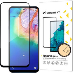 Wozinsky Super Tough Full Glue Tempered Glass Full Screen Case Friendly TCL 20 5G Μαύρο