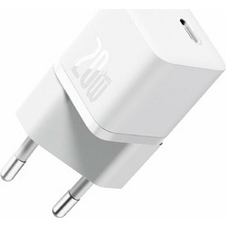 Baseus 1C Φορτιστής Χωρίς Καλώδιο με Θύρα USB-C 20W White