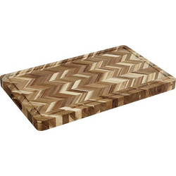 Πλατώ Ακακία ZIG-ZAG Ορθογώνιο με Αυλάκι 39x28.5x2.5cm XYX101 Espiel