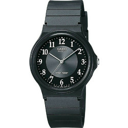 Casio Ανδρικό Ρολόι με Μαύρο Καουτσούκ Λουράκι MQ-24-1B3L
