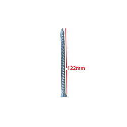 Τσιμεντόβιδα (βίδα μπετού) 7,5*122mm, γαλβανιζέ κανονικό κεφάλι WURTH
