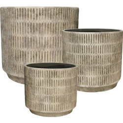 MarHome Σετ Κασπώ Μπεζ 30.5x30.5/26x25.5/20x20cm 3τμχ 06-20123